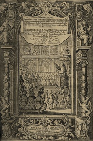 Титульный лист книги Х. де Торкемады «Monarquia Indiana», 1723.