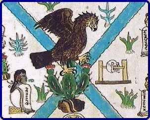 Видение пророчества Ацтеков. Кодекс Мендоса.