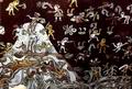 Фрагмент стенной росписи из жилого комплекса в северо-восточной части города Теотиуакан. На нём можно видеть людей, резвящихся в воде и на суше. Учёные считают, что эта картина иллюстрирует миф о происхождении всего живого ||| 57Kb