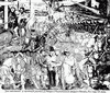 'Дни завоевания' - настенная роспись Д.Ривера в Национальном дворце в Мехико, 30-е годы XX века