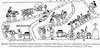 доставка военного снаряжения конкистадоров с побережья Вера Крус; в центре изображено, как тонут несколько союзников-индейцев в реке. Рукопись 'Лиенсо де Тлашкала', 16 век