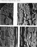 Резная деревянная притолока из Храма III. Детали. Тикаль. VIII в. ||| 78Kb