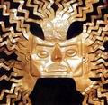 Золотая маска периода культуры инков. Золотые сокровища инков с неодолимой силой влекли к себе испанских завоевателей