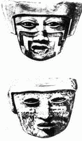 Глиняные маски для курильниц. Теотиукан ||| 26,8Kb