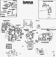 карта-план города майя Калакмуль