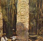В Копане находятся несколько из самых сложных и мастерски выполненных древними скульпторами майя стел. Вот, например, данную статую (Стела F) окаймляют точно выполненные резные перья кецаля. Стелы Копана переплетены искусно вырезанными узорами, а изображения сопровождаются иероглифами, рассказывающие историю царей и божеств, в честь которых те и были воздвигнуты.