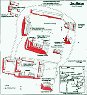 карта-план городища майя Дос-Пилас (столица царства Южный Мутуль)