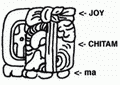 Имя К’ан-Хой-Читама на панели Храма Креста (см. рис. 36 S15).