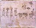 отделение ацтеков от остальных мигрирующих племен (Codex Boturini) ||| 33,3Kb