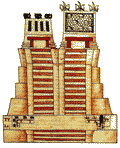 Пирамида Главного Храма; рисунок кодекса Иштлильшочитль ||| 84,1Kb