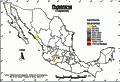 Плотность населения пурепеча в Мексике. Тараски ||| 17,3 Kb
