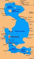 Карта района озера Тескоко