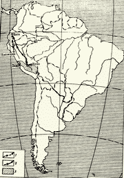 Карта 2. Борьба индейцев против испанских конкистадоров