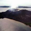 После извержения 1883 года от Кракатау остались лишь маленькие островки. В 1952 году вулкан вновь ожил и появился остров, названный Анак-Крака-тау, «сын Кракатау» 