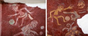 Фрагменты фрески из Тепантитлы. Фото: Daniel Lobo (flickr)