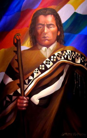 Тупак Катари, настоящее имя Хулиан Апаса Нина (ок.1750 - 15 ноября 1781) - индеец аймара, один из руководителей восстания индейцев (1781 года) против испанцев в Верхнем Перу (совр. Боливия)