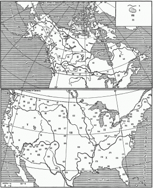 Карта 2. Расселение коренных народов Северной Америки накануне европейской колонизации