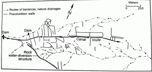 167. Эта канальная и террасная система на склонах под Монте-Альбаном орошала примерно 50 га во время фазы Монте-Альбан I.
