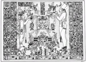 Рис. 2. Рельефная панель из Храма Солнца в Паленке