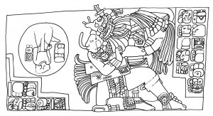 «Сбрасывание» пленников во время игры в мяч. Ступень VI Иероглифической лестницы 2 из Йашчилана.
