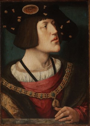 Карл V в 1519 г. Художник Баренд ван Орлей, 1519. Музей изящных искусств, Будапешт.