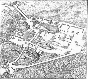 Схематический план Тикаля (по материалам экспедиции музея Пенсильванского университета)