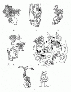 Илл. 2. Изображение Военного змея у классических майя