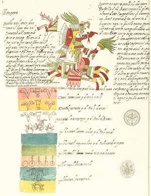 Ометеотль и небеса. «Кодекс Риос», с. 1v.