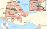 Карта провинций, зависевших от Тройственного союза (Теночтитлан, Тескоко, Тлакопан) к 1519 г.