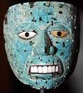 Ацтекская маска, изображающая, вероятно, Шиутекутли. Британский музей ||| 37Kb
