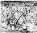 Изображение «юных правителей» (божественных близнецов) на расписном сосуде майя, I тыс. н. э. ||| 75Kb