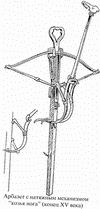 арбалет с натяжным механизмом 'козья нога'