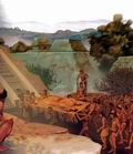Погребение вождя и его жены, сопровождающееся человеческими жертвоприношениями, у индейцев с реки Миссисипи