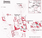 карта-план городища майя Наранхо (столица царства Сааль)