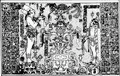 изображение на панели храма Лиственного Креста в Паленке ||| 116 Kb
