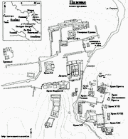 1. 1. Карта региона и план городища Паленке. 