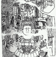 Стела 8, установленная в 726 году. Один из самых крупных монументов Пьедрас-Неграс. К'инич-Йо'наль-Ак II изображен в полном воинском облачении и с двумя связанными пленниками. Из подробной надписи следует, что жертвой под правой рукой является Сак-…, «сахаль» па'чанского царя Ицамнаах-Б'алама III.