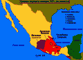 границы государств накануне 1519 г.: тлашкальцы, ацтеки, тараски ||| 12,7 Kb