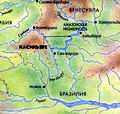 Река Касикьяре. Карта