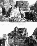 башня городской стены и большой храм. Мачу-Пикчу