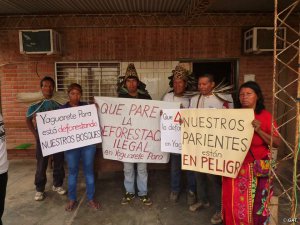 Парагвайские индейцы айорео протестуют против бездействия правительства страны