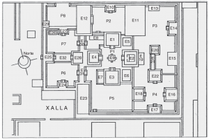 Карта Шаллы (по L.R. Manzanilla «Procedencia de la mica de Teotihuacan…», проект «Teotihuacan. Elite and government»)