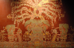 Фрагмент фрески из Тепантитлы. Реконструкция, Национальный музей антропологии в Мехико. Фото: Thomas Aleto (flickr)