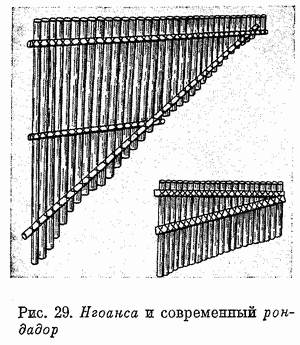 Рис. 29. Нгоанса и современный рондадор