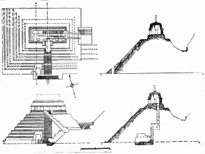 1. План и разрез «Храма Надписей», Паленке