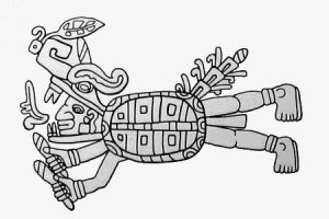 13. Сапотекские аристократы часто изображали своих «Облачных предков» в виде летящих черепах, вероятно потому, что кучевые облака напоминали им черепашьи панцири.