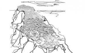 Плато Острова с 7000 останками индейцев. Картина Ашрафьяна К.