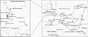 Карта 1. Месоамерика и Центральная Мексика