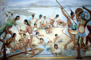  Рис.2. Ацтеки сражались с соседними по озеру Тескоко племенами несколько раз. Фото: Ян Мерселл / Mexicolore