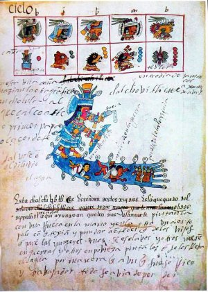 Илл. 2. Несчастливая судьба родившихся под знаком воды. Codex Telleriano Remensis, 1995, f. 11 r.